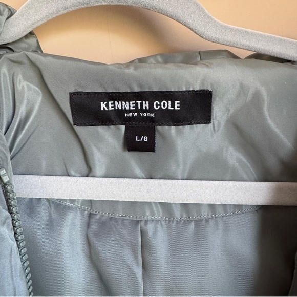 Kenneth Cole Quilted Stadium Length Puffer Jacket Size Large - Picture 7 of 11